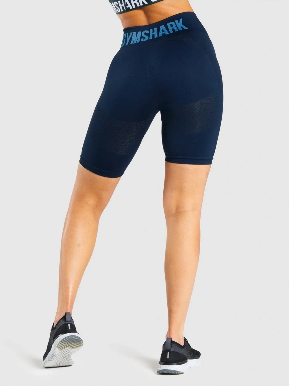 Gymshark Navy Seamless High-Waist Bike Shorts